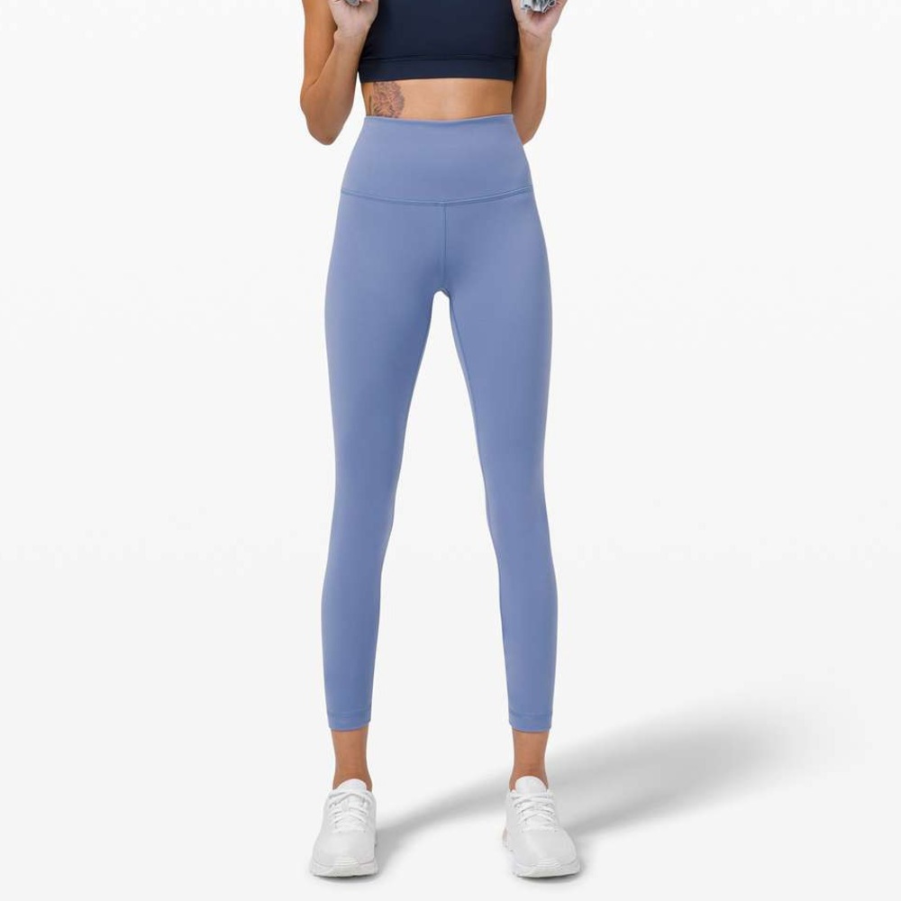 Like New Lululemon Wunder Train Leggings Size 4 in Water Drop with 25” Inseam